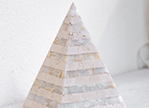 shop scultura piramide travertino